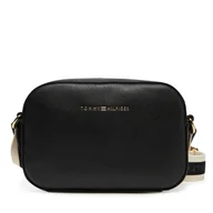 Torebki damskie - Torebka Tommy Hilfiger AW0AW17450 Czarny - miniaturka - grafika 1
