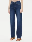 Spodnie damskie - Pepe Jeans Jeansy Robyn PL204901 Niebieski Straight Fit - miniaturka - grafika 1