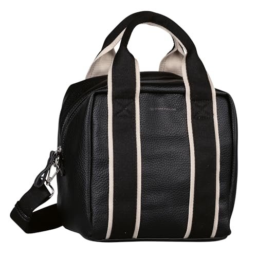 TOM TAILOR bags Hermia damska torba na ramię z zamkiem błyskawicznym, duża, czarna, czarny, casual