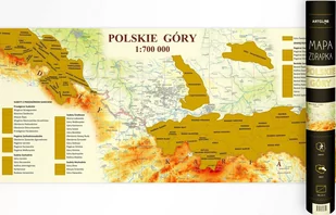 Mapa Zdrapka Polskie Góry 1:700 000 Praca Zbiorowa - Materiały pomocnicze dla uczniów - miniaturka - grafika 1