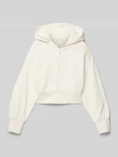 Bluza z kapturem krótka z czystej bawełny - Bluzy dla dziewczynek - miniaturka - grafika 1