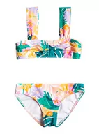 Stroje kąpielowe dla dziewczynek - Roxy Bralette Zestaw bikini dla dziewczynki, zielony 3 - miniaturka - grafika 1