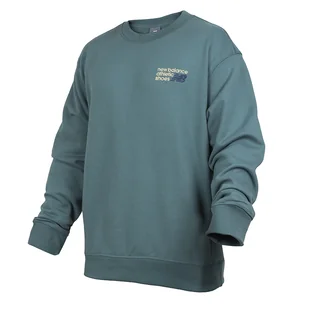 Bluza męska New Balance MT41547NUS  niebieska - Bluzy męskie - miniaturka - grafika 1