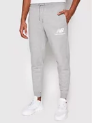 New Balance Spodnie dresowe Essentials Stacked Logo MP03558 Szary Athletic Fit