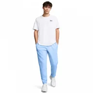 Spodnie sportowe męskie - Męskie spodnie dresowe Under Armour UA Essential Fleece Jogger - niebieskie - UNDER ARMOUR - miniaturka - grafika 1