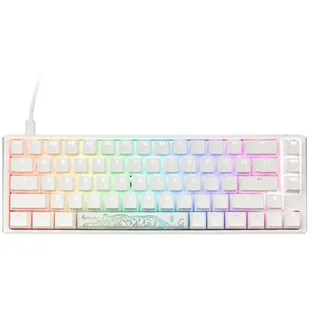 Ducky One 3 Classic Pure White SF Klawiatura Gamingowa RGB LED - MX-Speed-Silver (US) - Klawiatury - miniaturka - grafika 1
