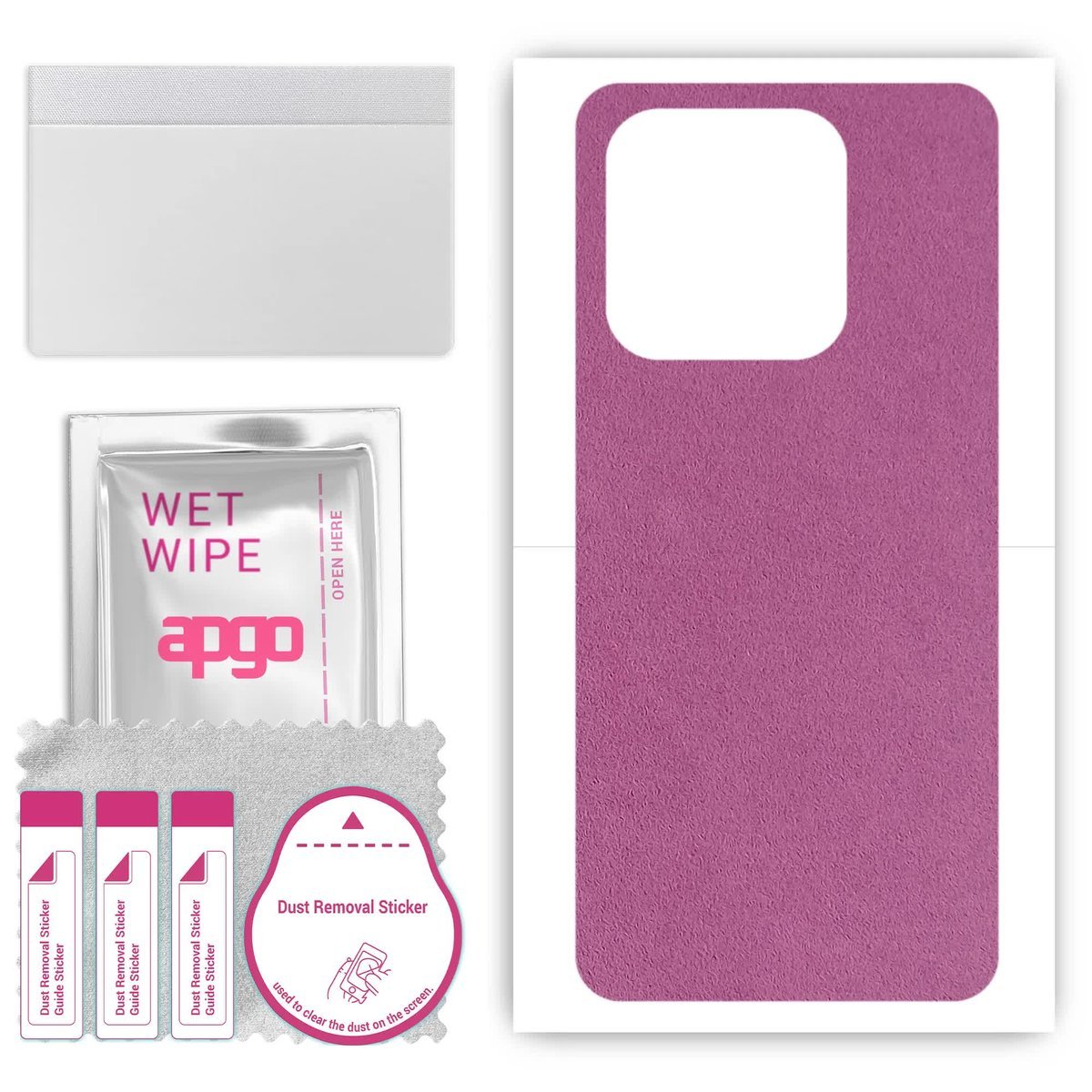 Folia naklejka skórka strukturalna na TYŁ Zamsz do Tecno Spark 10c - Zamsz Fioletowy - apgo SKINS