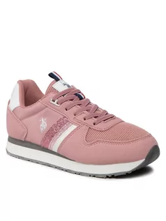 Buty dla dziewczynek - U.S. Polo Assn. Sneakersy Nobik NOBIK003K/2HT1 S Różowy - grafika 1