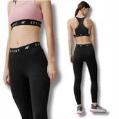 Legginsy - LEGGINSY 4F DAMSKIE SPORTOWE DŁUGIE FITNESS ELASTYCZNE DOPASOWANE r. XS - miniaturka - grafika 1