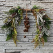 Ozdoby bożonarodzeniowe - Wianek zimowy - miniaturka - grafika 1