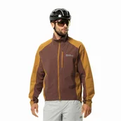 Kurtki męskie - Męska kurtka rowerowa Jack Wolfskin GRAVEX 2.5L JKT M dark rust - S - miniaturka - grafika 1