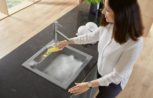 Villeroy & Boch Siluet 50 S KR Crema 334501KR - Zlewozmywaki - miniaturka - grafika 2