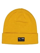 Czapki damskie - Puma Czapka beanie w kolorze musztardowym - miniaturka - grafika 1