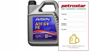 Aisin Premium Atf 6+ Fe Fuel Economy 5L - Oleje przekładniowe - miniaturka - grafika 1