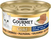 Mokra karma dla kotów - Purina Gourmet Gold mus z indykiem 85g - miniaturka - grafika 1