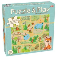Puzzle - Puzzle z grą: Lis w lesie - miniaturka - grafika 1