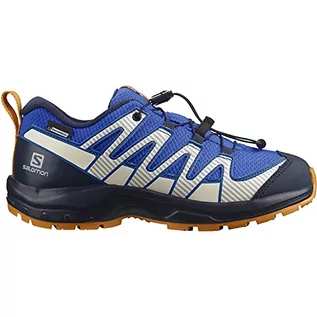 Buty dla chłopców - Salomon XA PRO 3D V8 CSWP Unisex dziecięce wodoszczelne buty trekkingowe, Palace Blue Navy Blazer masła - 33 EU - grafika 1