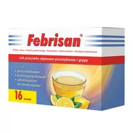 Przeziębienie i grypa - Febrisan 750mg+60mg+10mg/5g 16 Saszetek - miniaturka - grafika 1