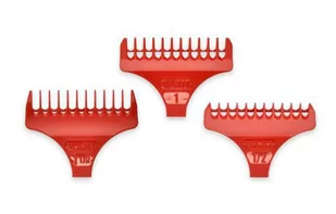 Wahl, zestaw 3 nasadek plastikowych czerwonych do trymera Wahl Wide Detailer, 1.5mm, 3mm, 4.5mm - Pozostałe akcesoria fryzjerskie - miniaturka - grafika 1