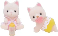 Figurki dla dzieci - Sylvanian Families Bliźniaki jedwabistych kotków 3219 - miniaturka - grafika 1