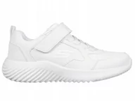 Buty dla dziewczynek - BUTY dziecięce SKECHERS sportowe 405626L-WHT lekkie białe na rzepę 28 - miniaturka - grafika 1