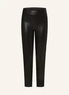Legginsy - Guess Legginsy New Priscilla Z Imitacji Skóry schwarz - miniaturka - grafika 1