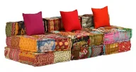 Sofy i kanapy - Sofa patchworkowa 3-osobowa G0-A41 - miniaturka - grafika 1