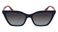 Okulary przeciwsłoneczne - KARL LAGERFELD Okulary przeciwsłoneczne damskie, NIEBIESKI, M - miniaturka - grafika 1