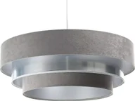 Lampy sufitowe - Lampa wisząca Lumes Szaro-srebrna okrągła lampa wisząca nad stół - S454-Vrasa - miniaturka - grafika 1