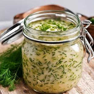 Zupa koperkowa na bulionie kurczęcym, z ziemniakami, zabielana kwaśną śmietaną - 300g - Zupy w płynie - miniaturka - grafika 1