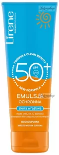 Lirene - Emulsja ochronna - Skóra wrażliwa - SPF50+ - 120 ml - Balsamy i kremy do opalania - miniaturka - grafika 1