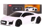 Zabawki zdalnie sterowane - Rastar Autko R/C Audi R8 Biały 1:24 ZRC.72300.BIA - miniaturka - grafika 1