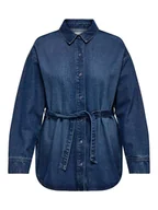 Bluzki damskie - ONLY Bluzka dżinsowa w kolorze granatowym - miniaturka - grafika 1