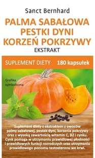 Kräuterhaus Sanct Bernhard Palma sabałowa, pestki dyni, korzeń pokrzywy - ekstrakt suplement diety 180 kaps. - suplement - Suplementy diety - miniaturka - grafika 1