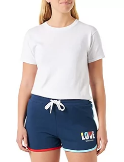 Spodnie damskie - Love Moschino Damskie spodnie, casualowe, niebieskie, rozmiar 40 (DE), niebieski, 40 - grafika 1