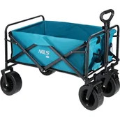 Taczki - Wózek turystyczny NILS CAMP NC1607 Zielony 90 kg teleskopowa rączka - miniaturka - grafika 1