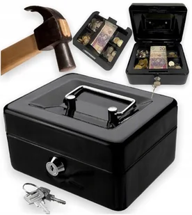 Du��a KASETKA na Pieni��dze METALOWA Bilon Sejf XXL R����NE KOLORY - Sejfy i kasy pancerne - miniaturka - grafika 1