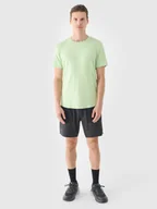 Spodenki męskie - 4F Spodenki treningowe regular szybkoschnące męskie - szare XXL - miniaturka - grafika 1