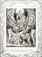 Plakaty - Satan Going Forth fron the Presence of the Lord, William Blake - plakat Wymiar do wyboru: 40x50 cm - miniaturka - grafika 1