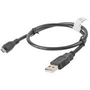 Kable USB - LANBERG LANBERG Kabel USB 2.0 micro AM-MBM5P 0.5M czarny (CA-USBM-10CC-0005-BK) - miniaturka - grafika 1
