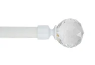 Karnisze - Zakończenie karnisza Cristal 19 mm biały - miniaturka - grafika 1