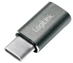 Logilink au0041 USB-C adapter do gniazda micro USB Srebrny AU0041 - Adaptery i przejściówki - miniaturka - grafika 1