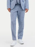 Spodnie męskie - Jack & Jones Chinosy Riviera 12228724 Błękitny Slim Fit - miniaturka - grafika 1