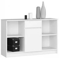 Komody - Fabryka mebli akord KOMODA B-17 120cm 1 SZUFLADA 1 DRZWI BIAŁA - miniaturka - grafika 1