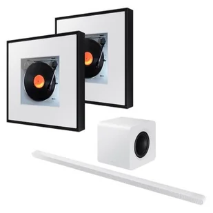 SAMSUNG HW-S801D EN Biały + SAMSUNG Music Frame HW-LS60D EN Czarny (2 szt.) - Soundbary - miniaturka - grafika 1