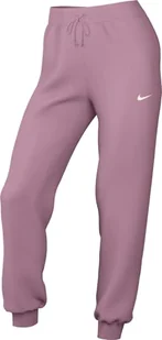 Nike Sportswear Phoenix FZ7626-699, damskie spodnie treningowe ze średnim stanem, kolor różowy/Sail, FZ7626-699, M - Spodnie rowerowe - miniaturka - grafika 1