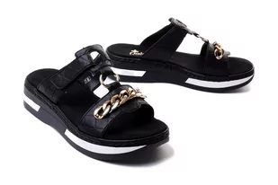 RIEKER V5929-00 black, klapki damskie - Rieker - Klapki i japonki damskie - miniaturka - grafika 1