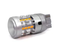 Żarówki samochodowe - W21W żarówka LED 7440 12-24V bez błędu pomarańczowa 100% canbus - miniaturka - grafika 1