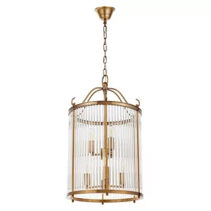 Lumina Deco Deco LAMPA WISZĄCA LOFT MOSIĘŻNA BOSTON W6 LDP 1235-6 (MD) - Lampy sufitowe - miniaturka - grafika 1