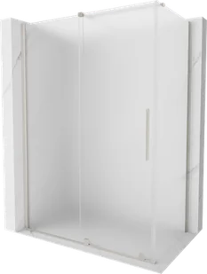 Mexen Velar kabina prysznicowa rozsuwana 140x70 cm, szron, nikiel szczotkowany - 871-140-070-31-97 - Kabiny prysznicowe - miniaturka - grafika 1